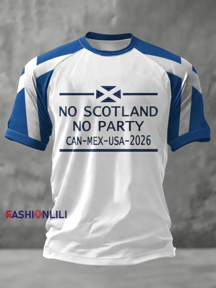 Unisex UK Football Lover Scotland We’ll Be Coming 2026 Printed T-shirt White / S
