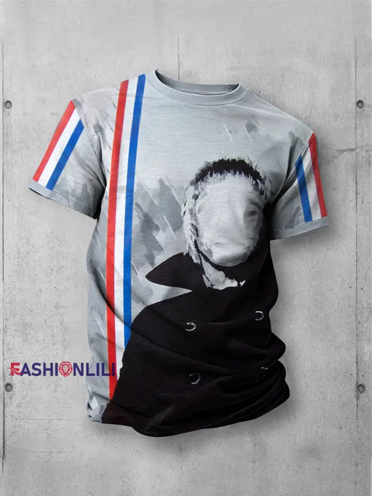 Unisex UK Mods Music Lover Printed T-shirt As picture / S