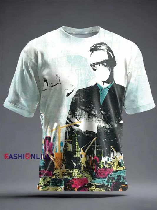 Unisex UK Mods Music Lover Printed T-shirt As picture / S