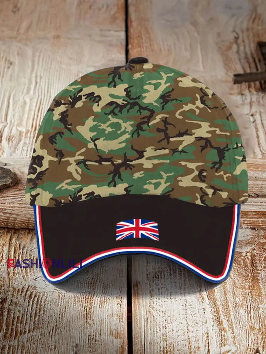 Unisex UK MTP Camouflage Remembrance Day Print Hat Camouflage / ONE