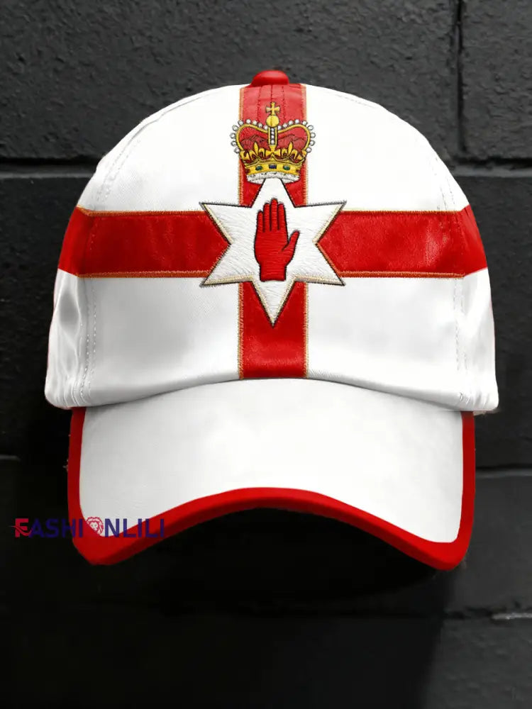 Unisex UK Northern Ireland Flag Art Print Hat As picture / ONE