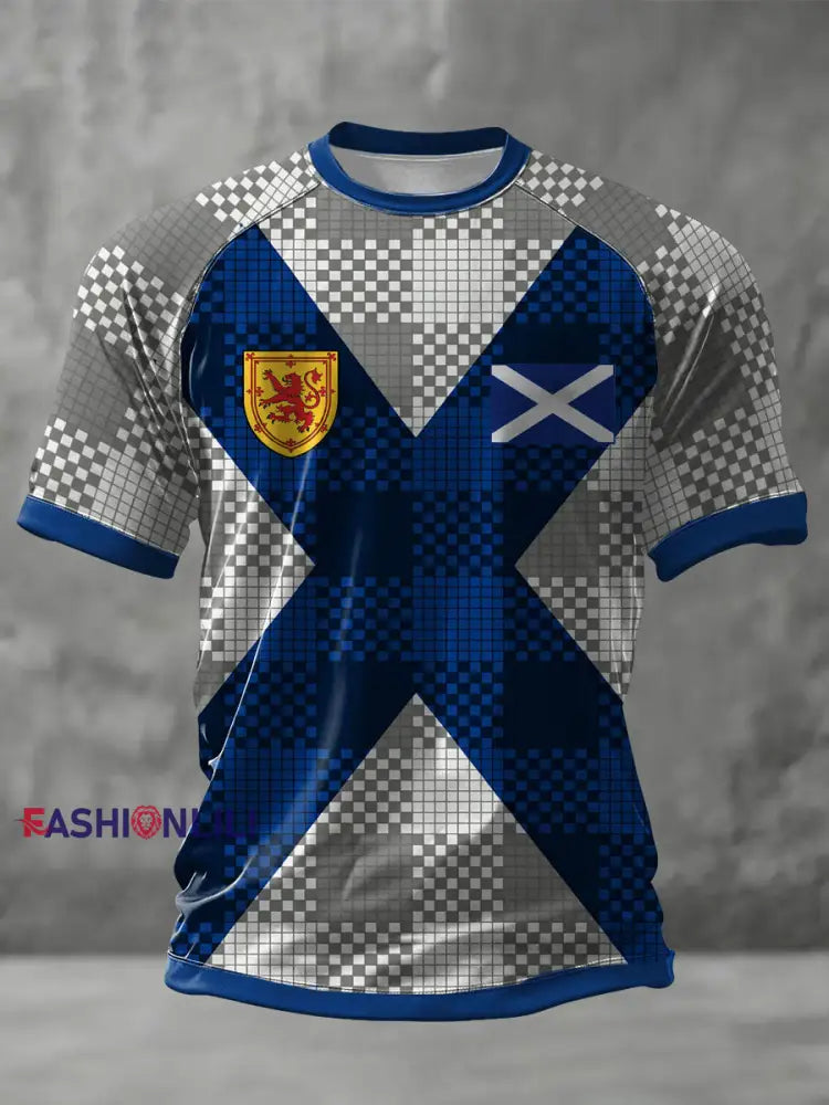 Unisex UK Scotland Football Lover We’ll Be Coming 2026 Printed T-shirt Gray / S