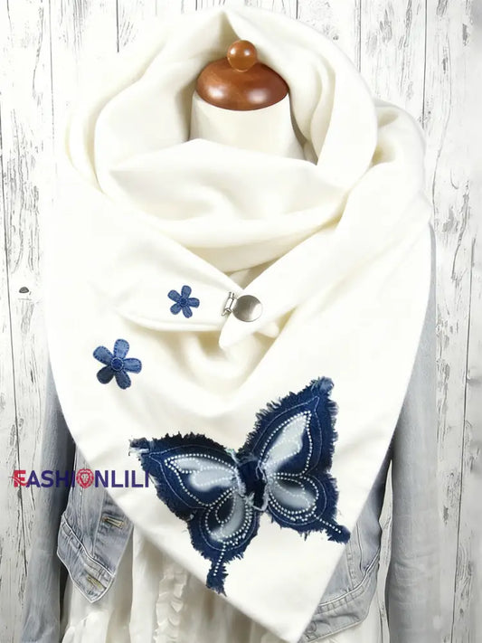 Women’s Animal Art Print Long Scarf A / ONE