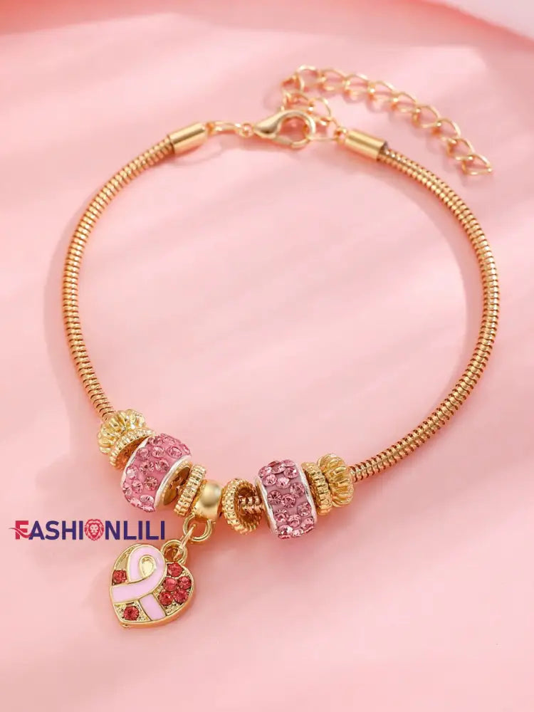 Women’s Breast Cancer Awareness Pink Ribbon Accessories A / ONE