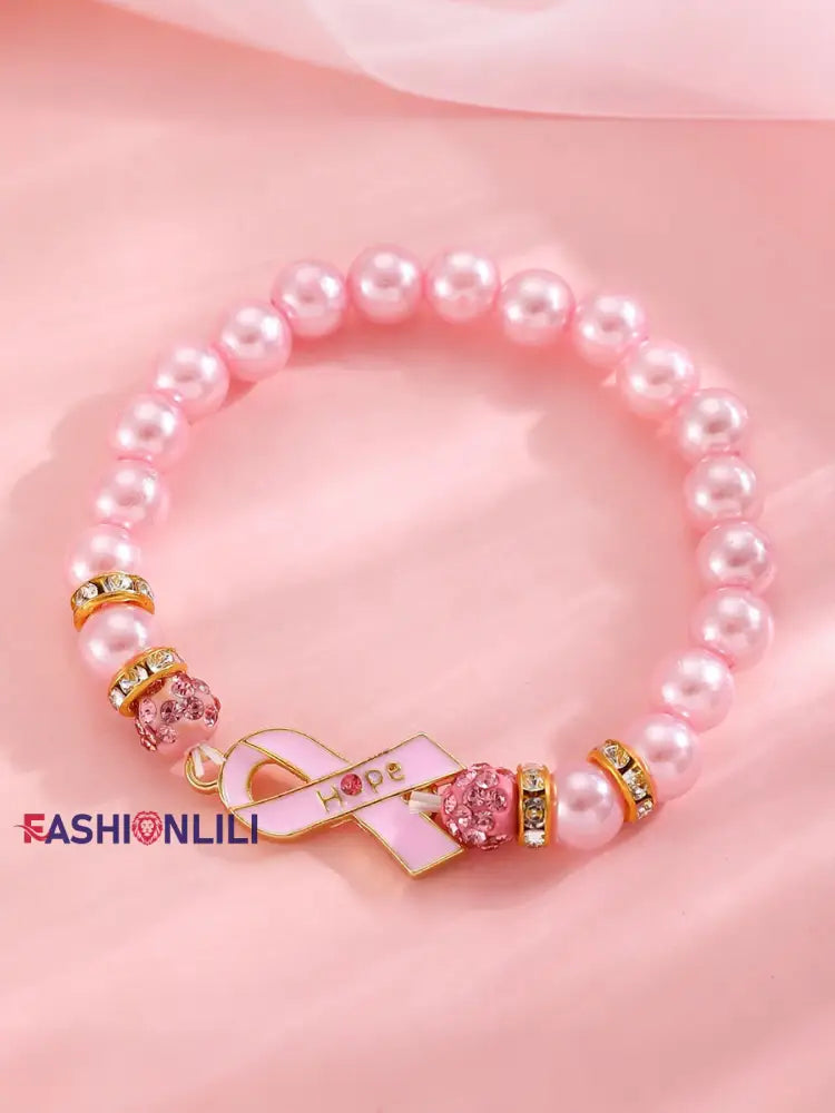 Women’s Breast Cancer Awareness Pink Ribbon Accessories B / ONE