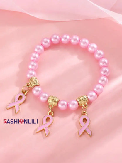 Women’s Breast Cancer Awareness Pink Ribbon Accessories C / ONE