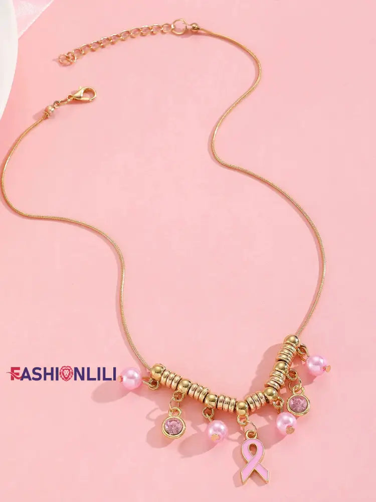 Women’s Breast Cancer Awareness Pink Ribbon Accessories E / ONE