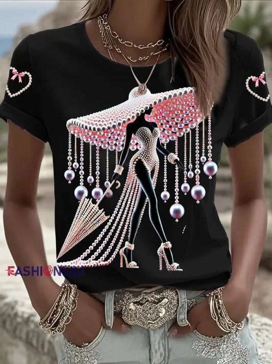 Women’s Breast Cancer Awareness Short sleeved T shirt Black / S