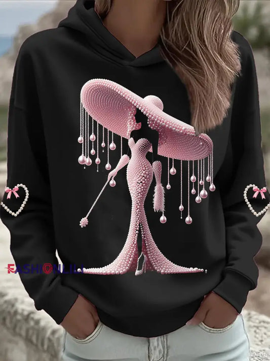 Women’s Breast Cancer Awareness Sweatshirt Black / S