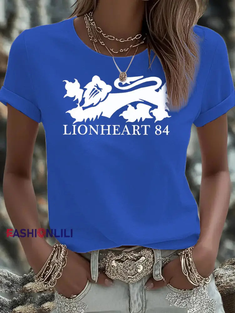 Women’s British Veteran Iron On Short Sleeve T Shirt Blue / S