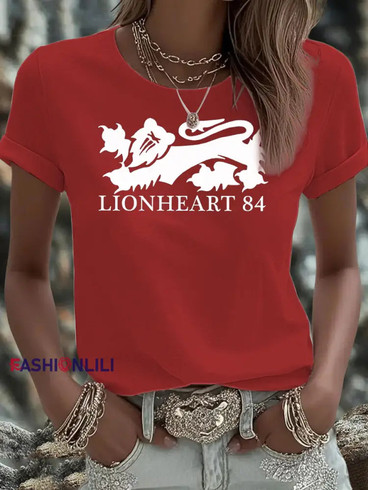 Women’s British Veteran Iron On Short Sleeve T Shirt Red / S