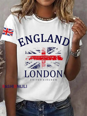 Women’s England Casual Tee White / S