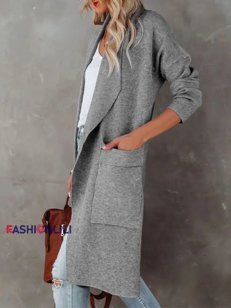Women’s Fashionable Mid-Length Woolen Coat