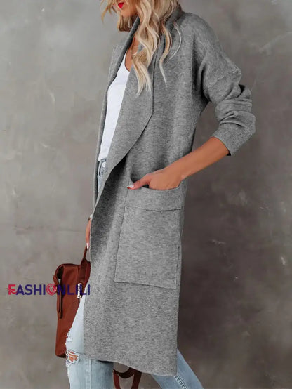 Women’s Fashionable Mid-Length Woolen Coat