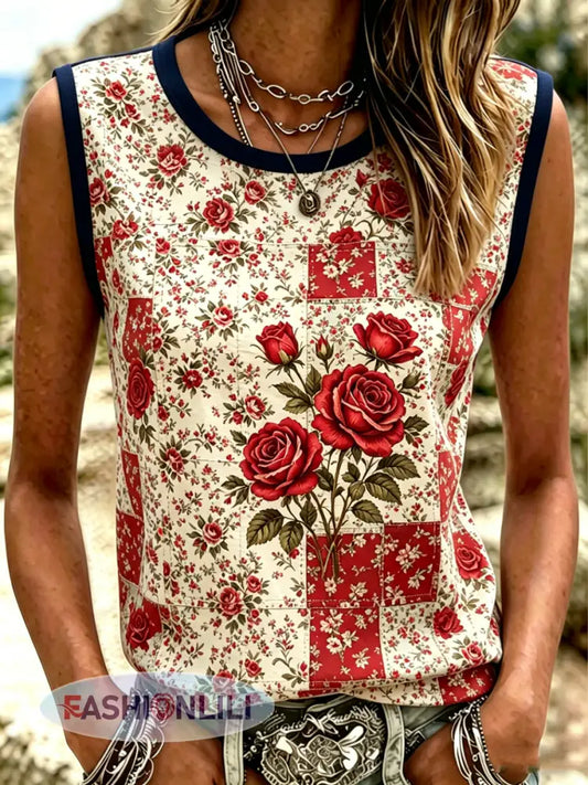 Women’s Floral Print Vests - A / S