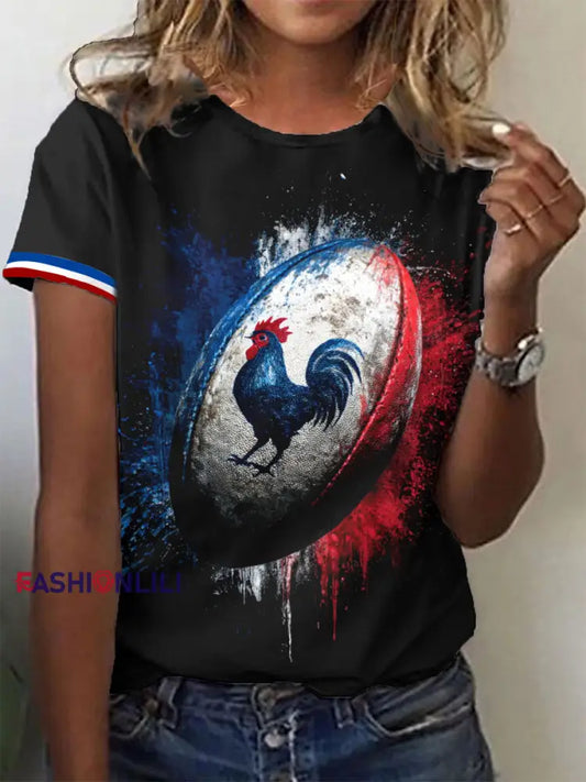 Women’s France Rugby Short-sleeved T-shirt Black / S
