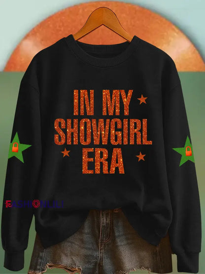 Women’s In My Showgirl Era Sweatshirt Black / S