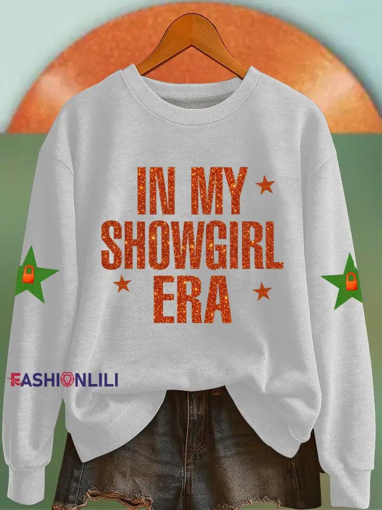 Women’s In My Showgirl Era Sweatshirt White / S
