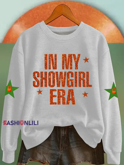 Women’s In My Showgirl Era Sweatshirt White / S