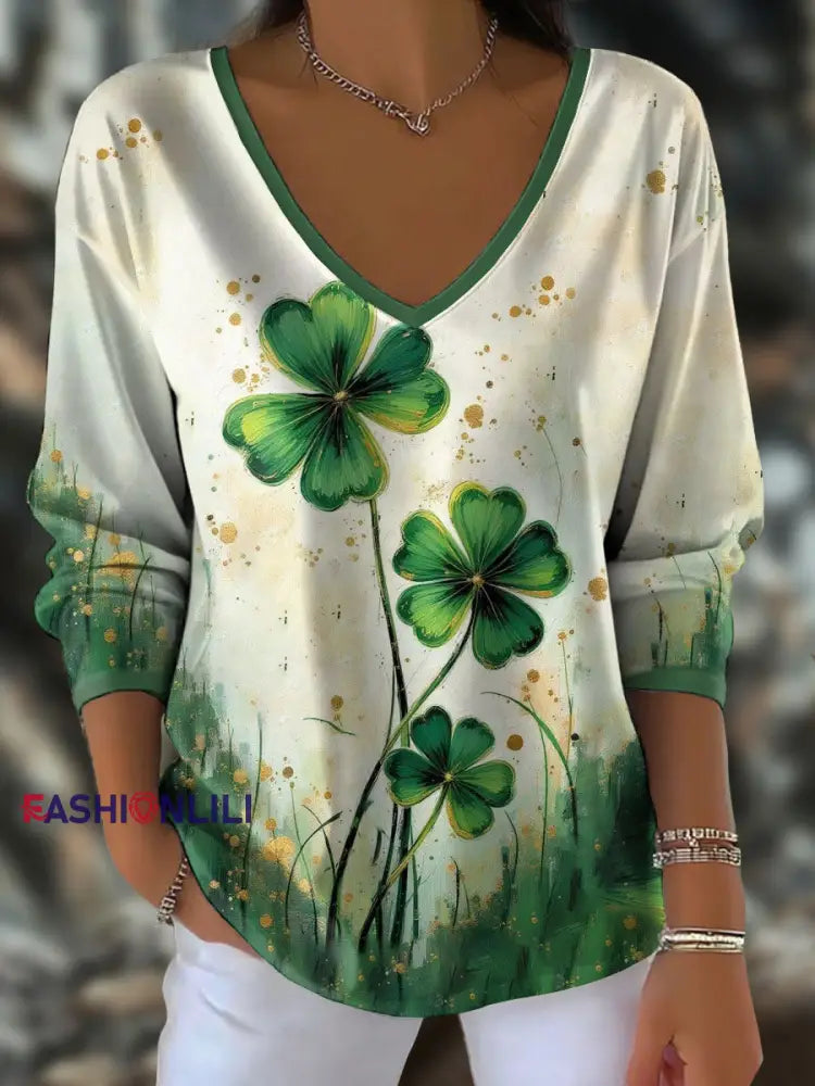 Women’s Ireland Rugby Lover Printed T-Shirt As picture / S