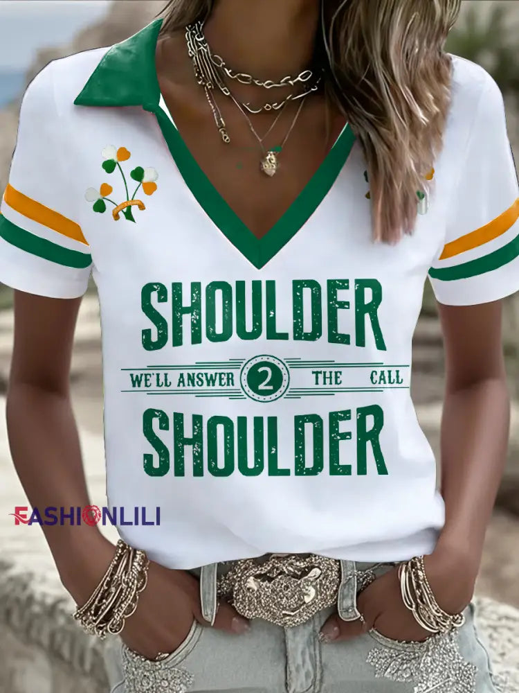 Women’s Ireland Rugby Lover Printed T-shirt White / S