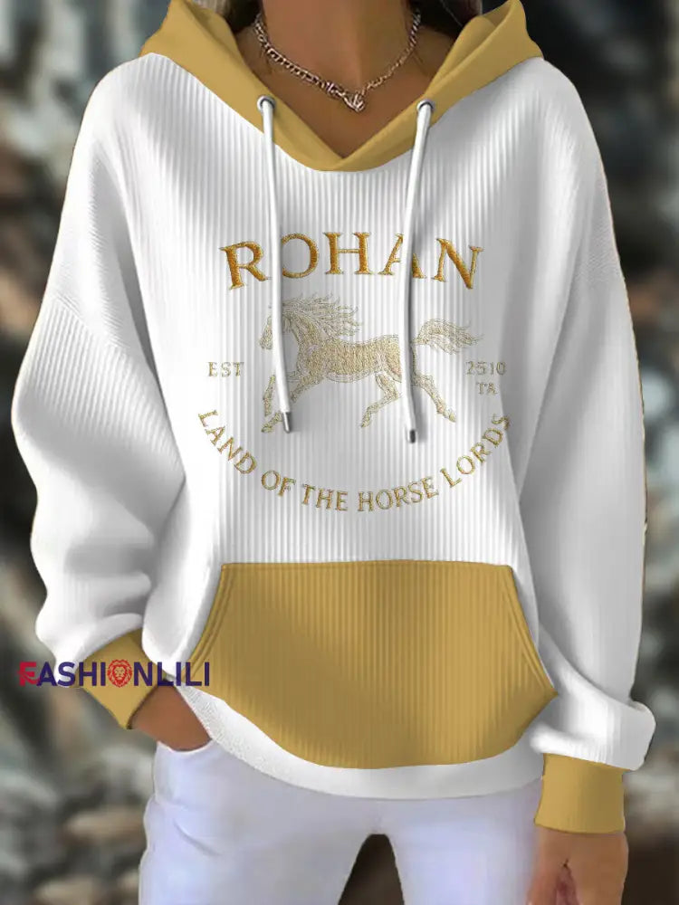 Women’s JRR Rings Books Lover Printed Hoodie White / S