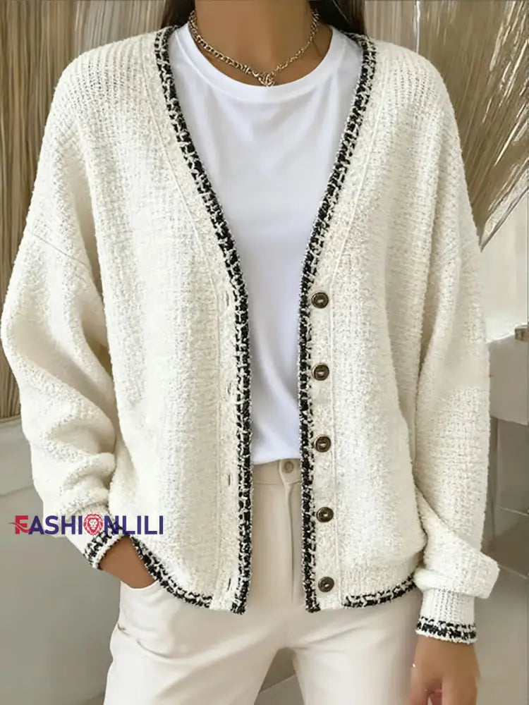 Women’s luxurious casual cardigan As picture / S