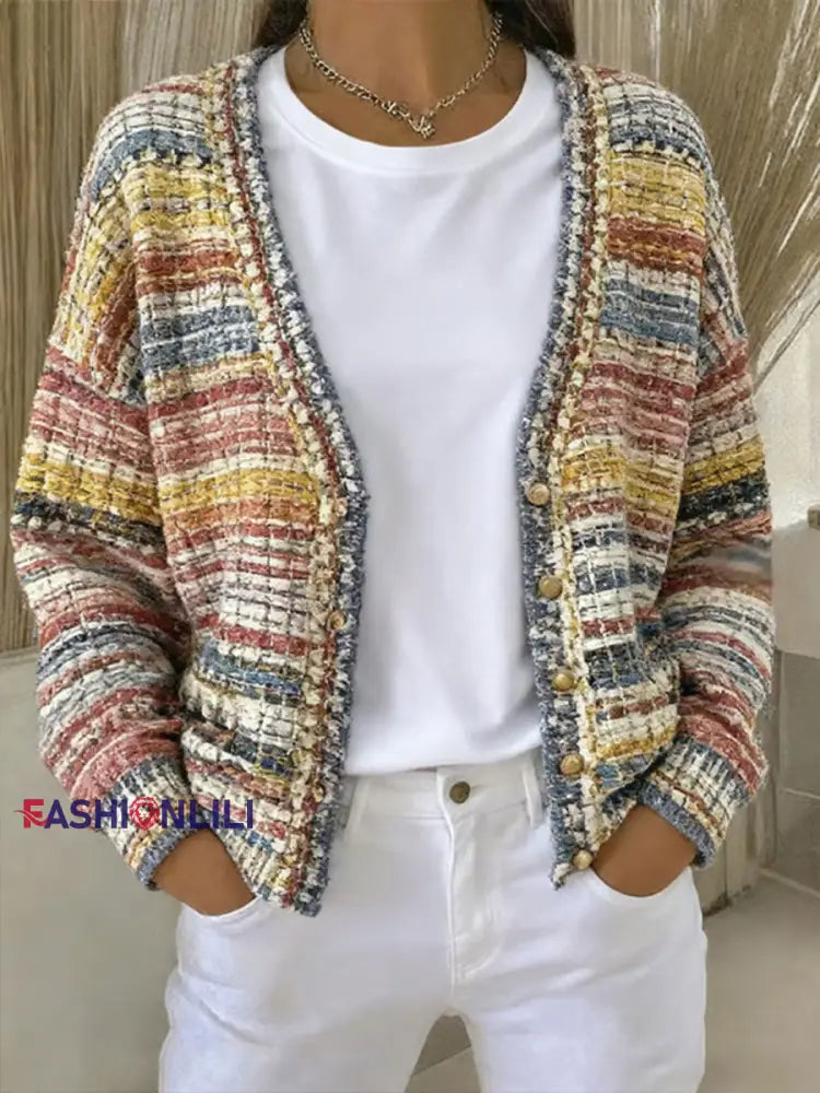 Women’s luxurious casual cardigan As picture / S