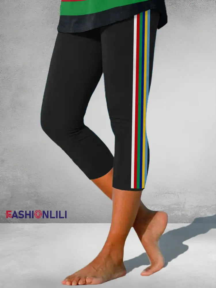 Women’s Nations of Rugby Lover Printed Seven-minute Bottoms