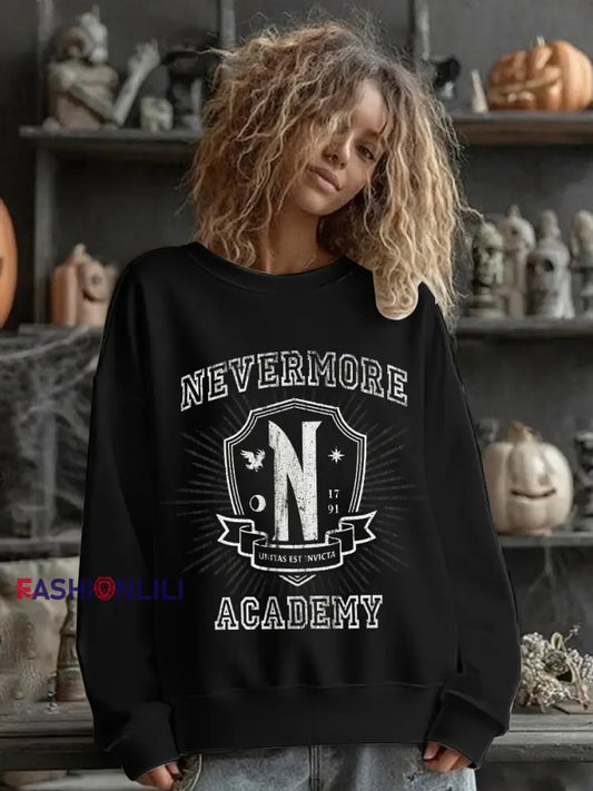 Women’s Nevermore Academy Sweatshirt Black / S