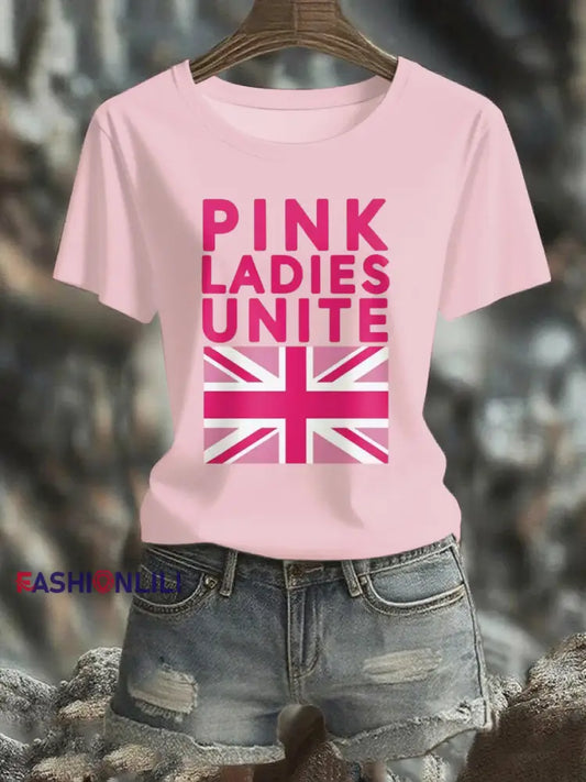 Women’s Pink Ladys Unite short sleeved T shirt Pink / S