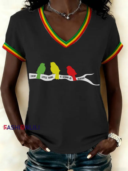 Women’s Reggae T-shirt Black / S