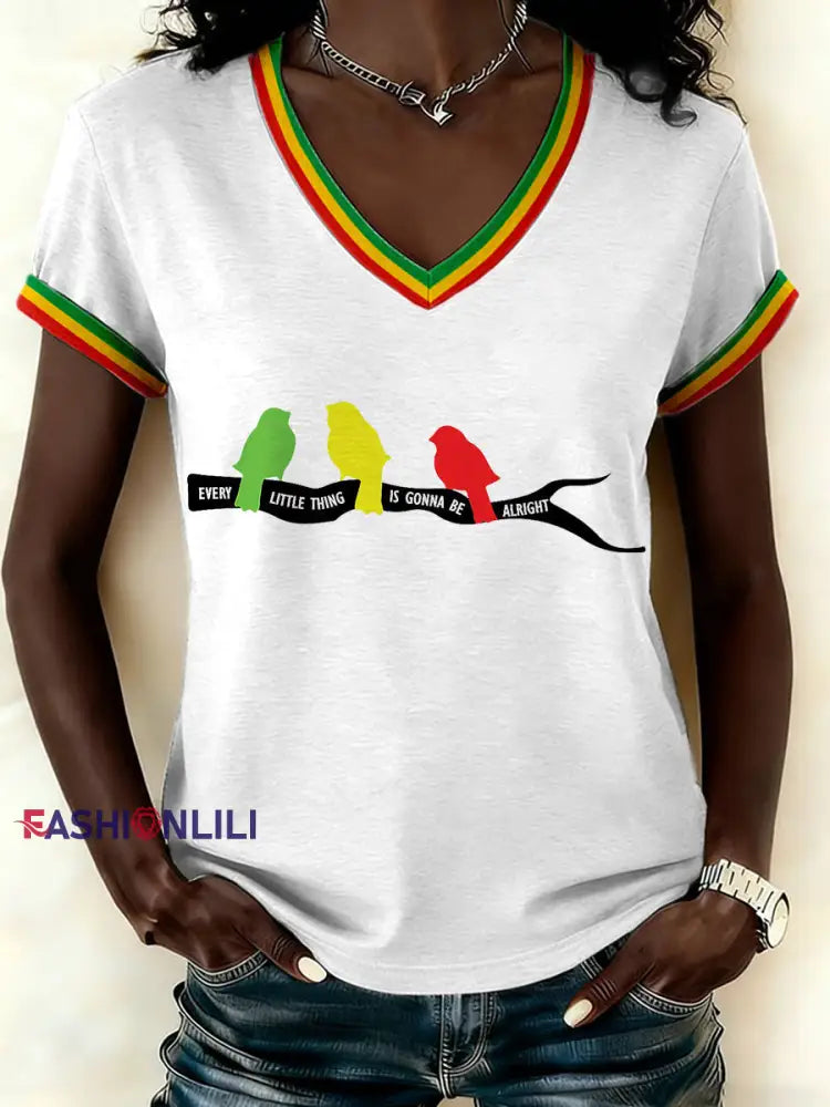 Women’s Reggae T-shirt White / S
