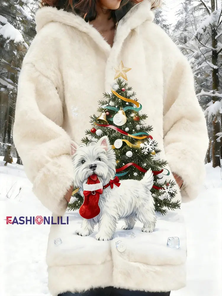 Women’s Retro Animal Art Print Comfortable Flannel Jacket A / S