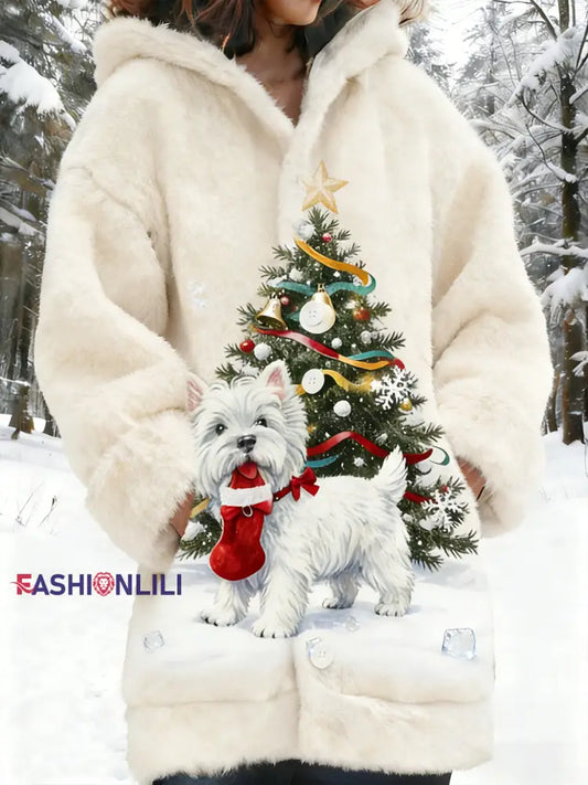 Women’s Retro Animal Art Print Comfortable Flannel Jacket A / S