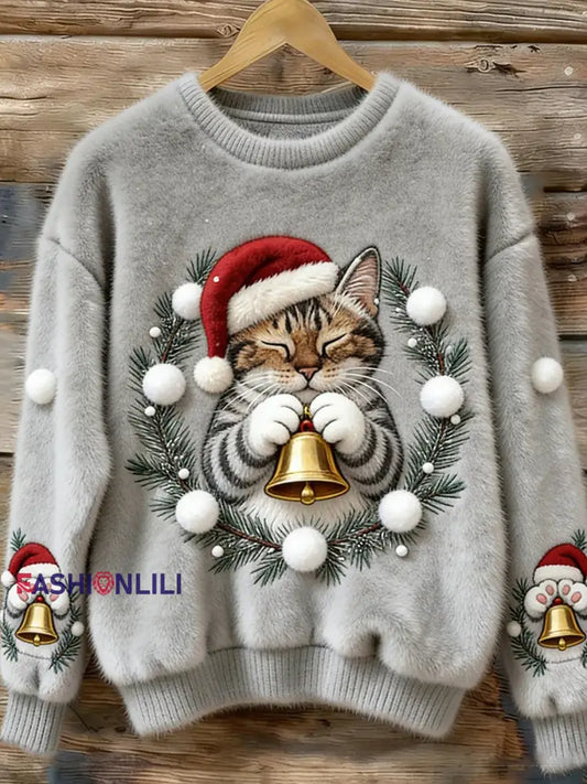 Women’s Retro Animal Art Print Comfortable Flannel Top A / S