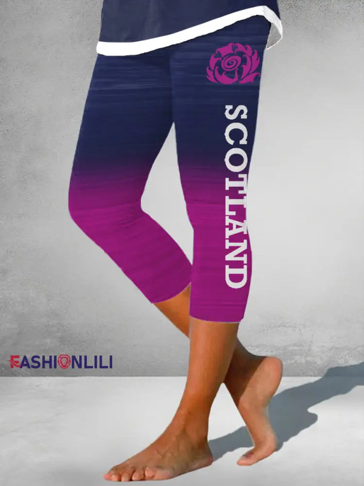 Women’s Scotland Rugby Lover Printed Leggings As picture / S