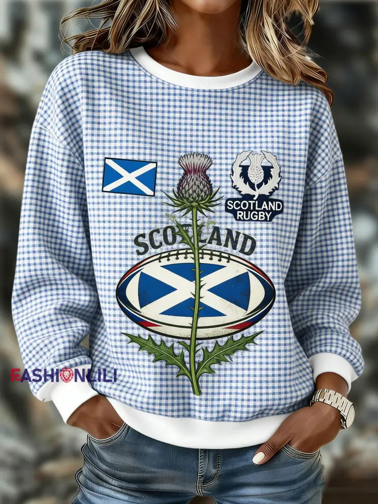 Women’s Scotland Rugby Lover Printed Sweatshirt A / S