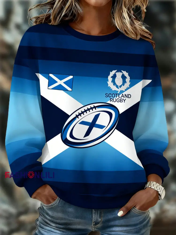 Women’s Scotland Rugby Lover Printed Sweatshirt A / S