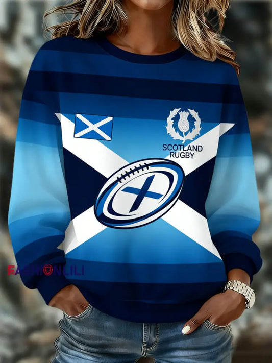 Women’s Scotland Rugby Lover Printed Sweatshirt A / S