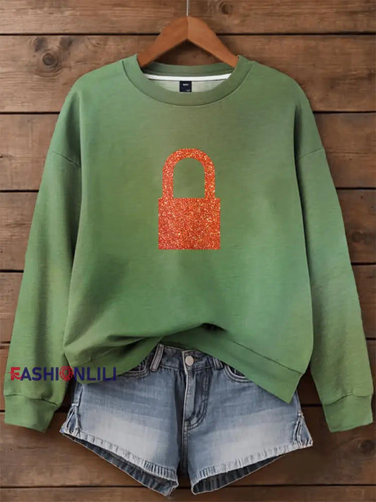 Women’s Showgirl Print Music Fan Sweatshirt As picture / S