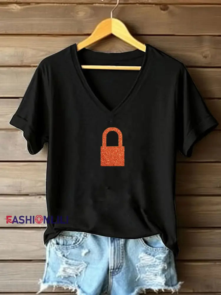 Women’s Showgirl Print T-shirt Black / S