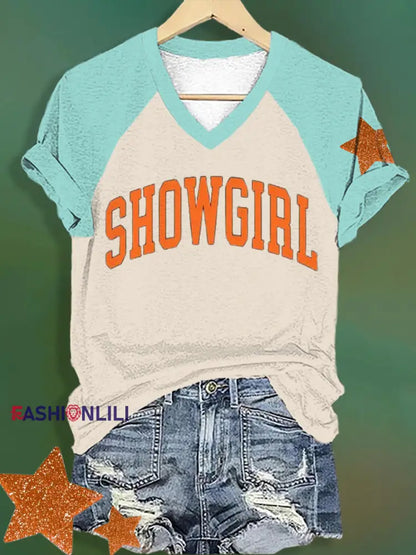 Women’s The Life of A Show Girl Music Fan T-shirt As picture / S