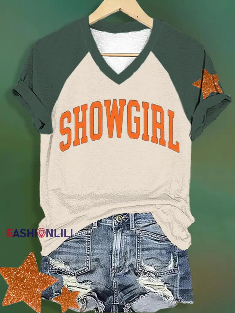 Women’s The Life of A Show Girl Music Fan T-shirt Dark Green / S