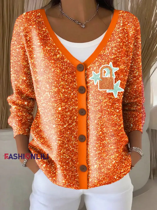 Women’s The Life Of A Show Girl Print Casual Cardigan As picture / S