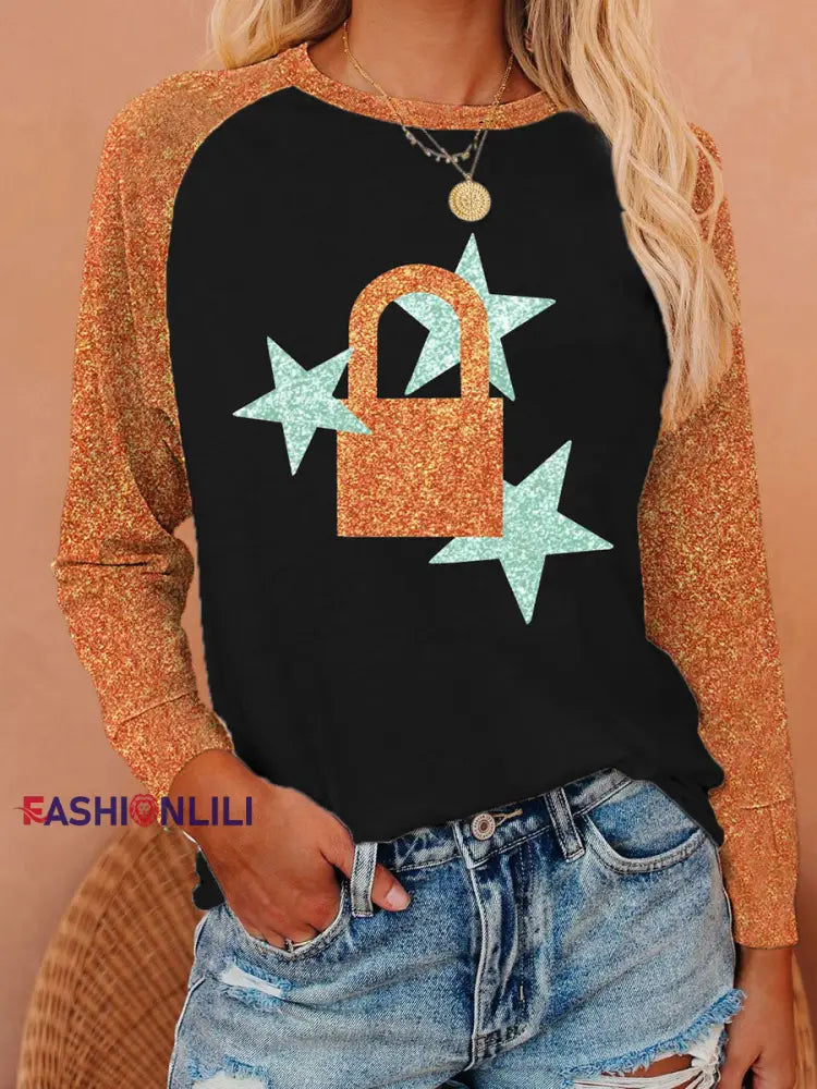 Women’s The Life of A Show Girl Printed T-Shirt Black / S