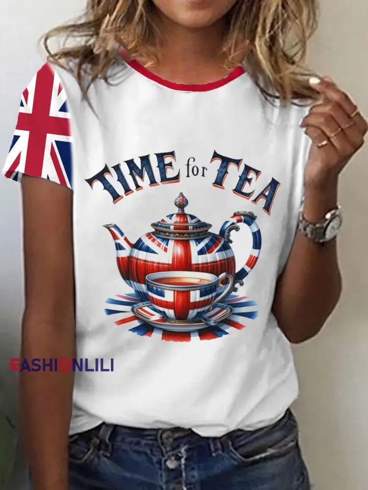 Women’s Time Of Tea Short-sleeved T-shirt White / S