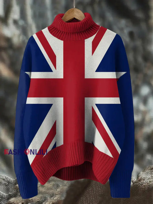 Women’s Union Jack Turtleneck As picture / S