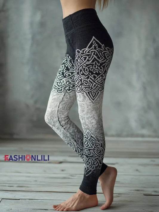 Women’s Viking leggings Black And White / S