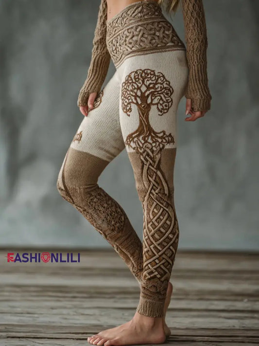 Women’s Viking leggings Light Brown / S
